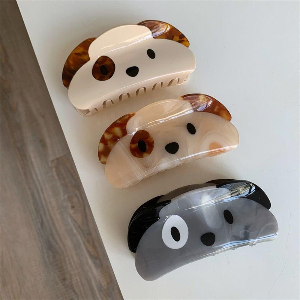 CLEOES Kẹp Tóc Đuôi Ngựa Lớn Hình Hoạt Hình Thanh Lịch Phong Cách Hàn Quốc Cho Nữ