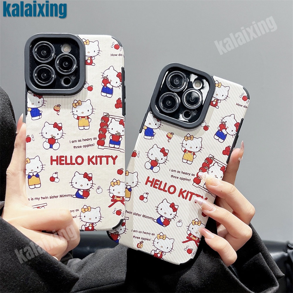 Ốp Điện Thoại Mềm Hình Hello Kitty Cho iPhone 11 12 13 14 Pro Max 14 Plus Xs Max X XR 7 8 Plus