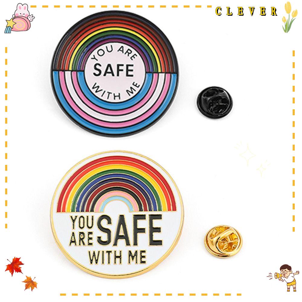 Ghim Cài Áo Hình Trái Tim Phối Cờ LGBT Độc Đáo Thời Trang