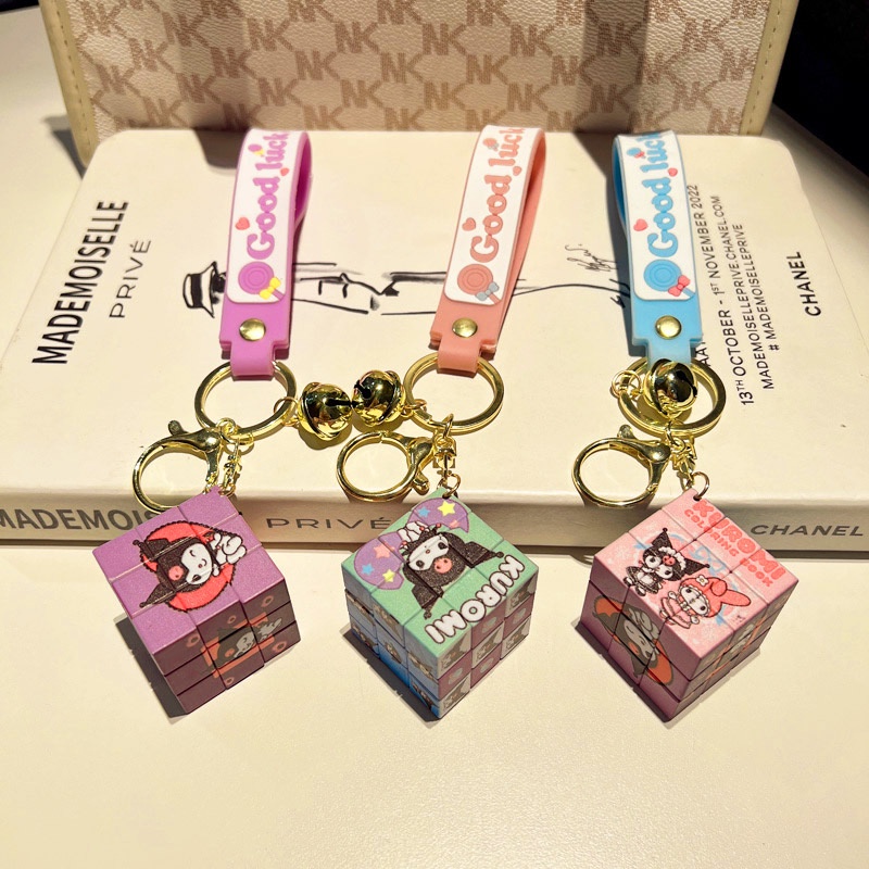 Móc khóa Rubik Hoạt Hình có dây treo xịn xò - ChanBe Store