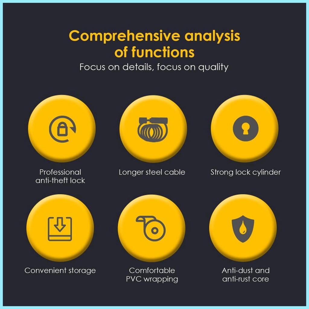 Dây Khóa Xe Đạp Kết Hợp Mật Khẩu 5 Chữ Số Bằng Thép Dày Dặn PVC tdevn