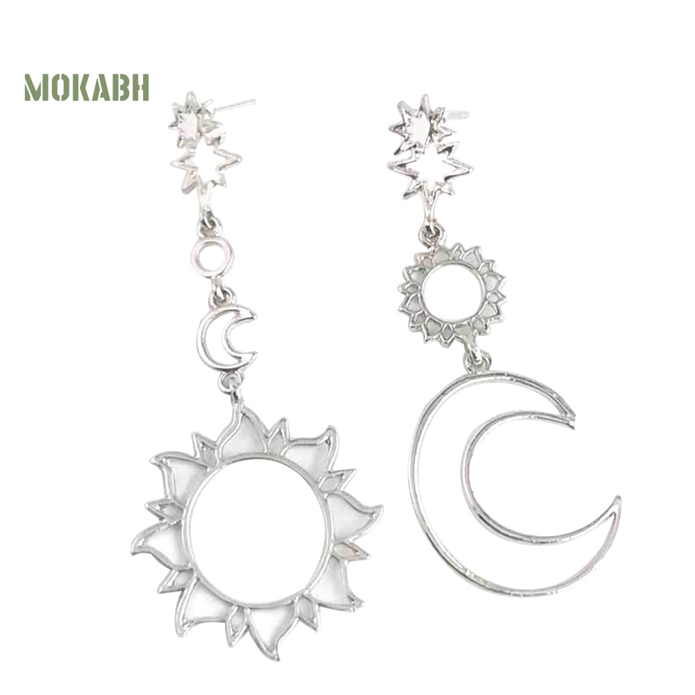 Bông Tai Hình Ngôi Sao Mặt Trăng Phong Cách Boho Thời Trang Cho Nữ