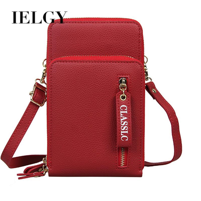 Túi Đeo Vai Đa Năng Màu Trơn Có Khóa Kéo Thời Trang Phong Cách Hàn Quốc Cho Nữ