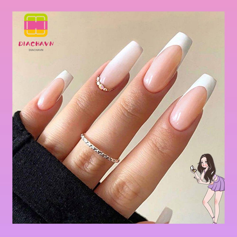 Hộp 24 Móng Tay Giả Ballerina Che Phủ Toàn Diện