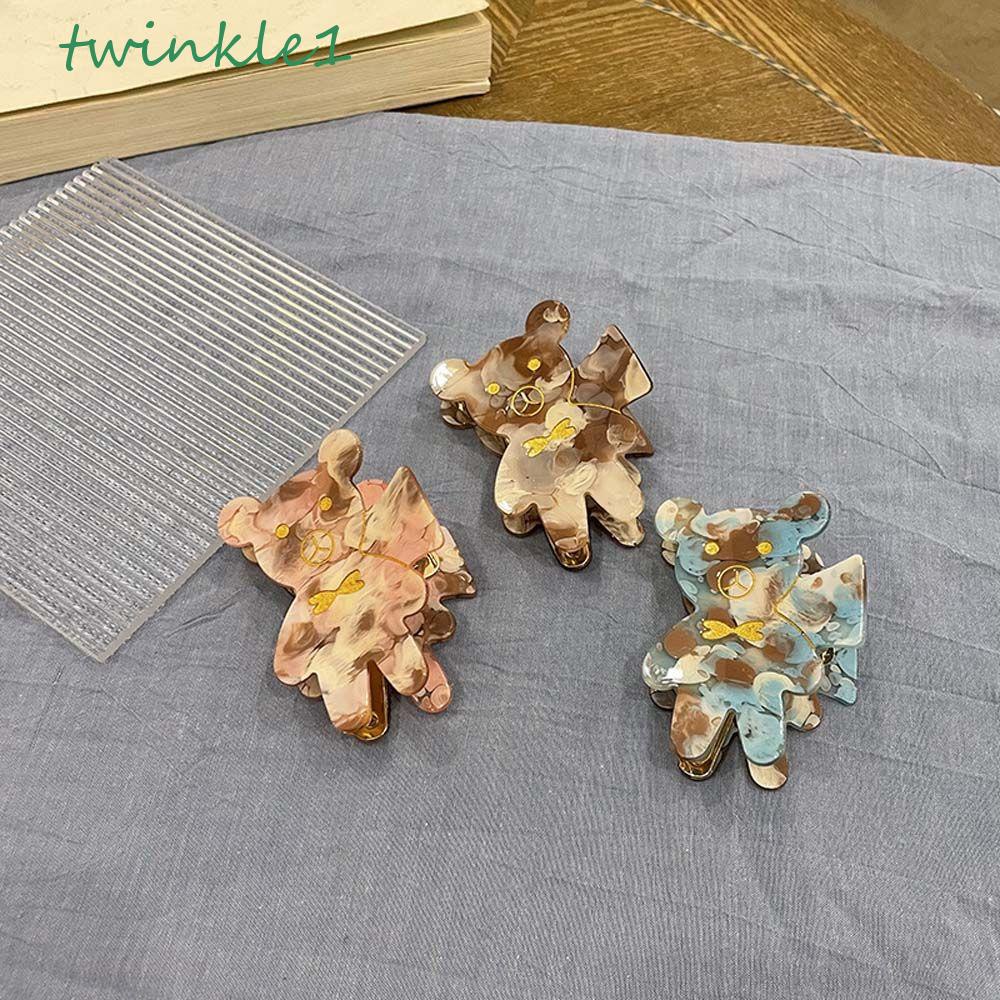 Kẹp Tóc Trang Trí Hình Gấu Lấp Lánh Thanh Lịch