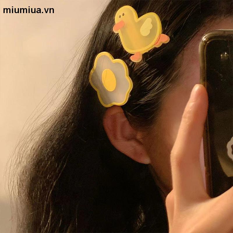 Miumiua🔮Kẹp Tóc Hình Chú Vịt Vàng Nhỏ Nhắn Dễ Thương Cho Bé Gái