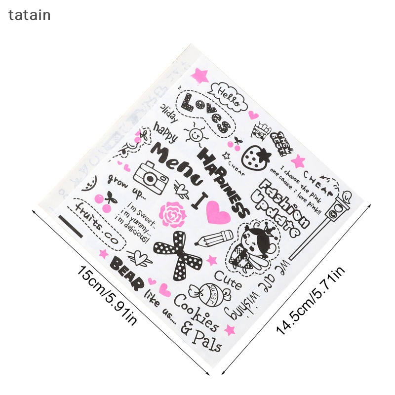 Set 50 Túi Giấy Đựng Bánh Sandwich Tiện Dụng