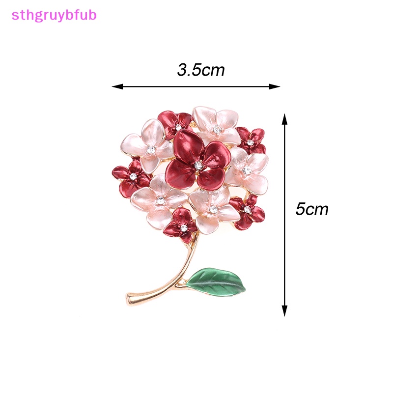 Ghim Cài Áo Hình Hoa Cẩm Tú Cầu Sáng Tạo