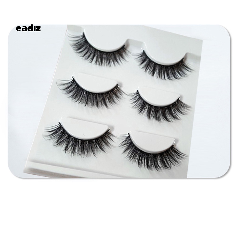 Bộ 3 Cặp Lông Mi Giả Mềm Và Dày Tự Nhiên