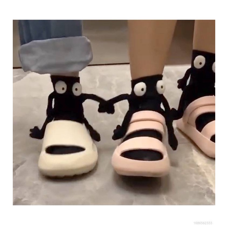 Ellen Vớ cotton Nam Châm Hình Búp Bê 3D Dễ Thương Cá Tính