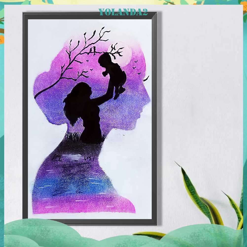 Tranh Đính Đá Kim Cương Toàn Bộ 5D DIY Hình Vẽ Trừu Tượng Trang Trí Nhà Cửa