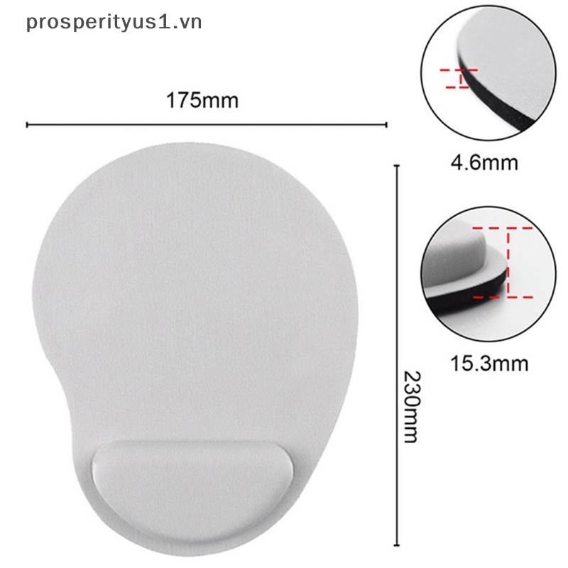 [prosperityus1] Đệm Lót Chuột Bằng Gel EVA Hỗ Trợ Cổ Tay Chống Trượt Cho PC / Laptop [VN]