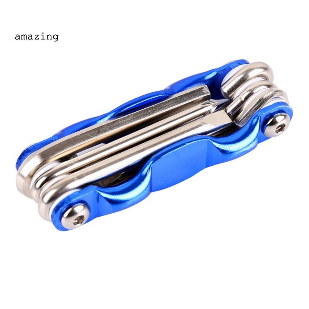 Bộ Cờ Lê Đầu Lục Giác 6 Trong 1 Chống Gỉ Có Thể Gấp Gọn Tiện Dụng Cho Xe Đạp