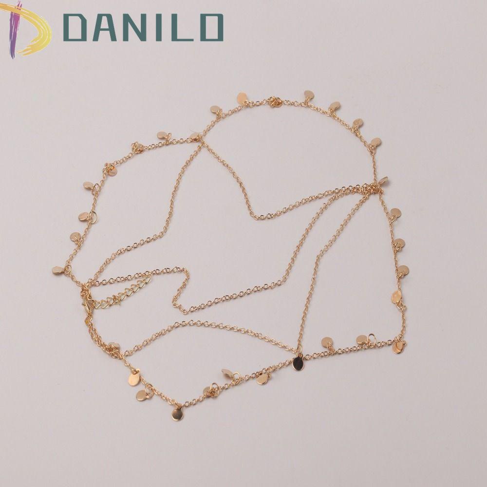 Cài Tóc Dây Xích Nhiều Lớp Đính Đá Hình Giọt Nước Phong Cách Bohemian Thời Trang Cho Bé Gái|Đầu Dây Chuyền Dạng Chuỗi Xinh Xắn Dành Cho Nữ