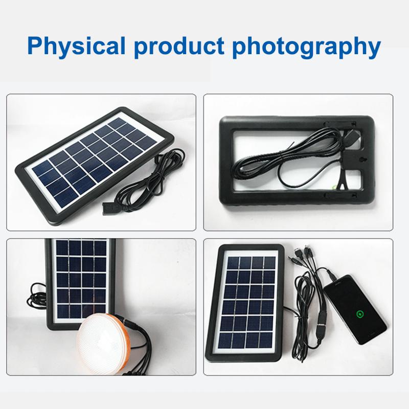 Tấm Pin Năng Lượng Mặt Trời Ankndo Bằng Polycrystalline Cổng Sạc USB Nhỏ Gọn Dành Cho Cắm Trại Leo Núi Câu Cá