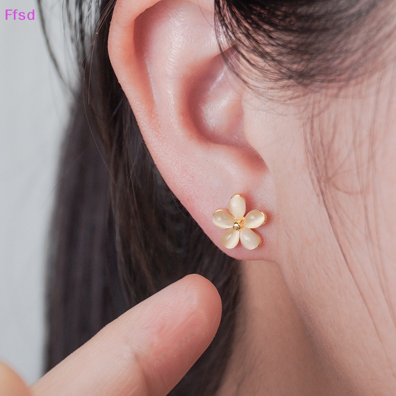 1 Đôi Khuyên Tai Hình Hoa Dạng Xoắn Ốc Cho Nữ