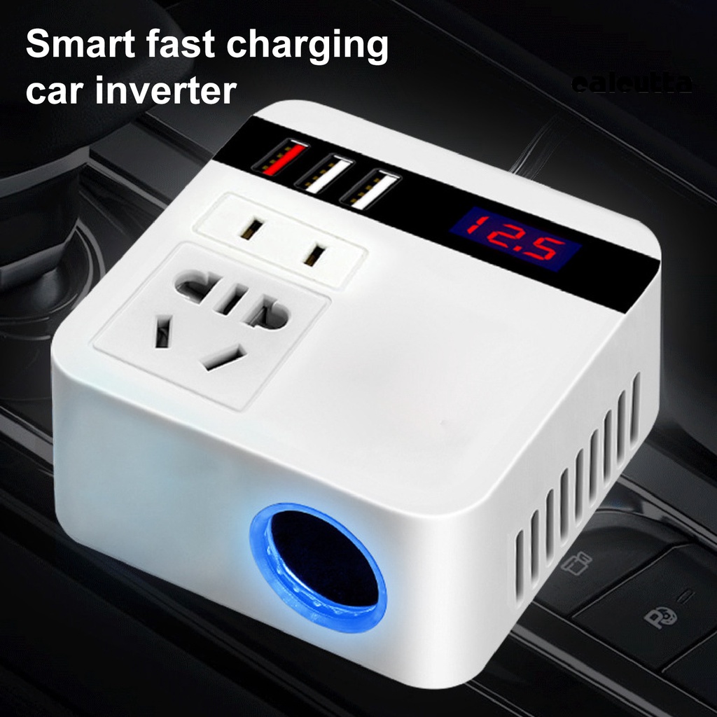 Bộ Chuyển Đổi Nguồn Điện QC 3.0 / USB 100W 12V 24V Sang 110V 220V Cho Notebook