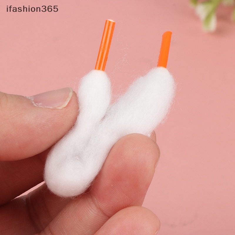 Túi 10 Bông Tẩy Trang Bằng Cotton Họa Tiết Kẻ Sọc Dễ Sử Dụng DIY ifashion365