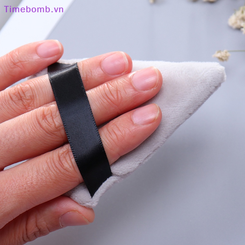 # Túi Đeo Chéo Thời Trang Hàn Cho Nữ # Mút Trang Điểm Hình Tam Giác Bằng Vải Nhung Cotton Sa Thạch