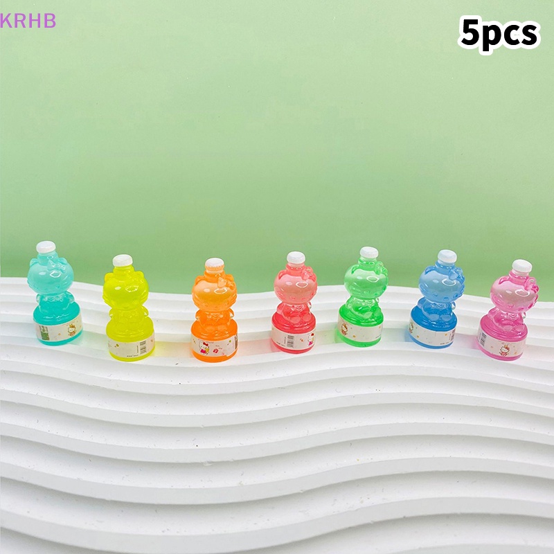 Set 5 Bình Nước Dạ Quang Mini Bằng Nhựa Resin Dễ Thương Trang Trí Ốp Điện Thoại / Trang Sức DIY Mới