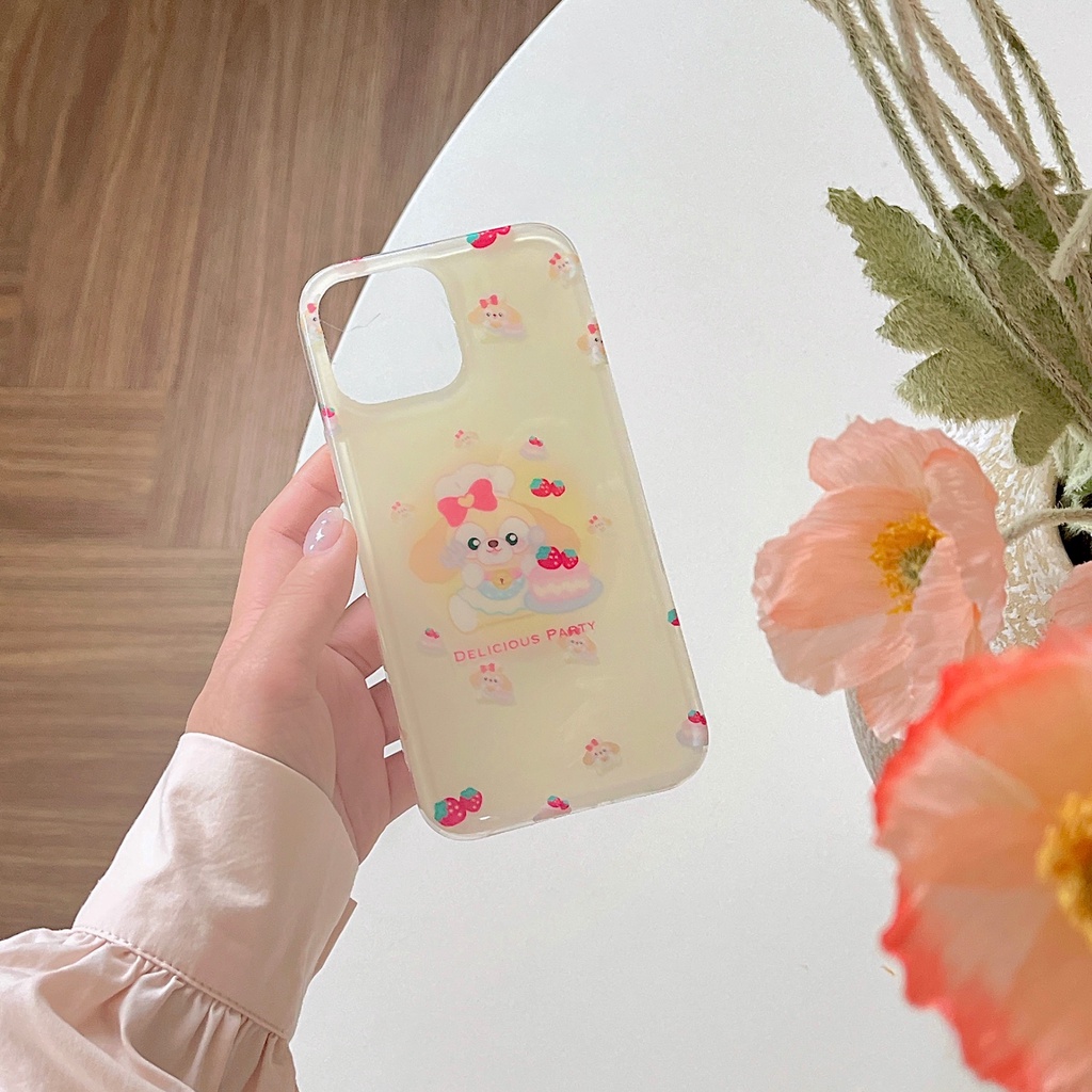 Ốp Điện Thoại Imd Trong Suốt Họa Tiết Hoạt Hình Cún Dễ Thương Cho iPhone 14 13 12 11 PRO MAX