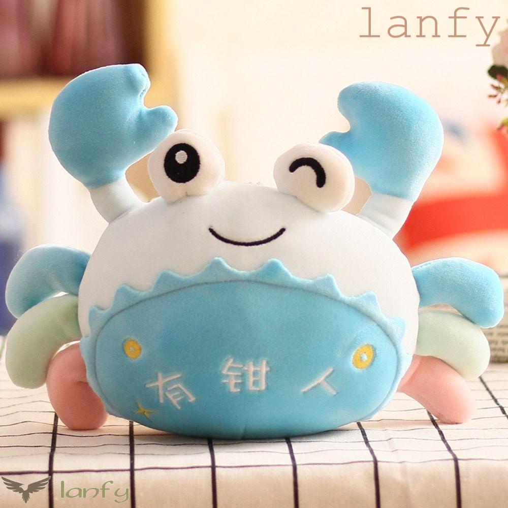 Lanfy Thú Nhồi Bông Đồ Chơi Hình Cua Biển Hoạt Hình Quà Tặng Giáng Sinh Trang Trí Nội Thất Nhà Cửa Accompany