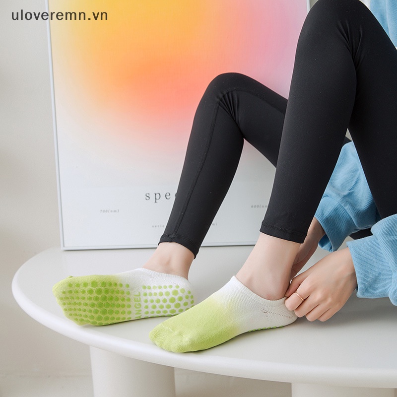Vớ Cotton Màu Loang Chống Trượt Thoáng Khí Thời Trang Tập Yoga Cho Bé