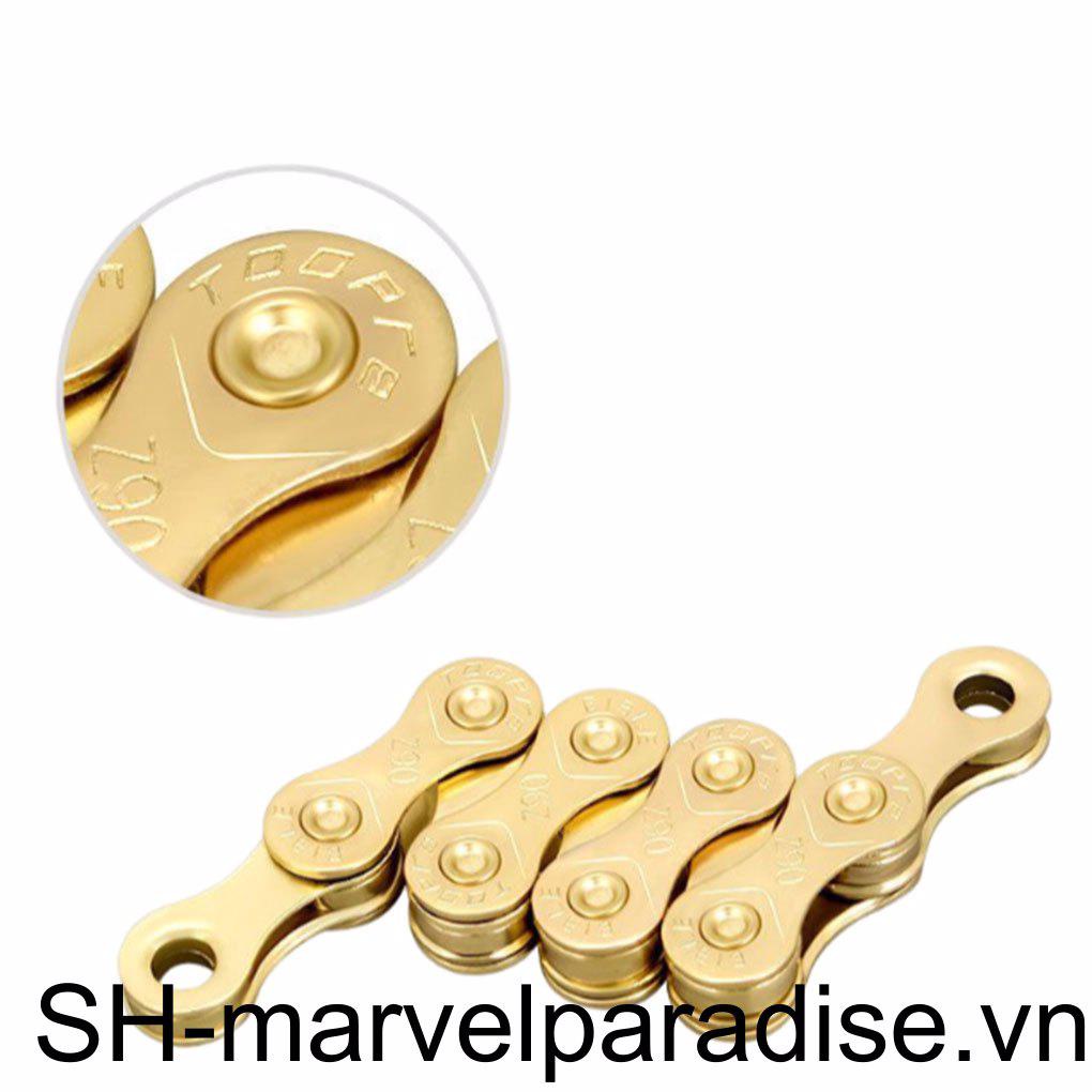 Dây Xích Xe Đạp 116 Mắt Xích Bằng Thép Carbon 9 / 10 / 11 Chống Mòn