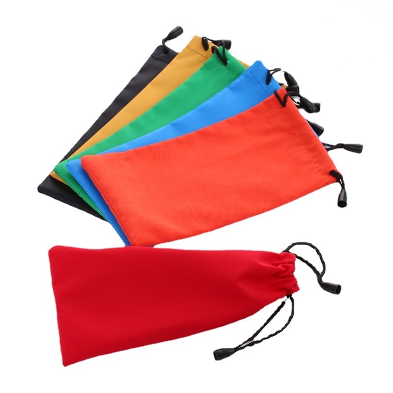 Túi Dây Rút Đựng Mắt Kính / Điện Thoại Chống Bụi Bằng Sợi Nhỏ Gọn Ngẫu Nhiên