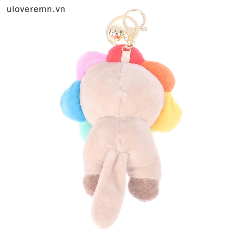 Uloveremn Móc Khóa Xe Hơi Hình Hoa Hướng Dương / Mèo Đi Mưa Nhồi Bông Tinh Tế Dễ Thương