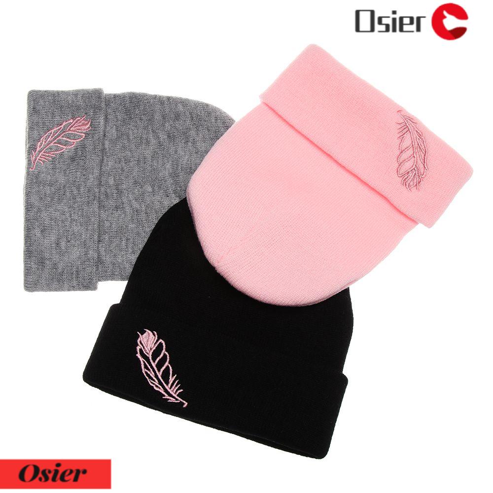 Osier1 Mũ Dệt Kim Giữ Ấm Mùa Thu Chất Lượng Cao