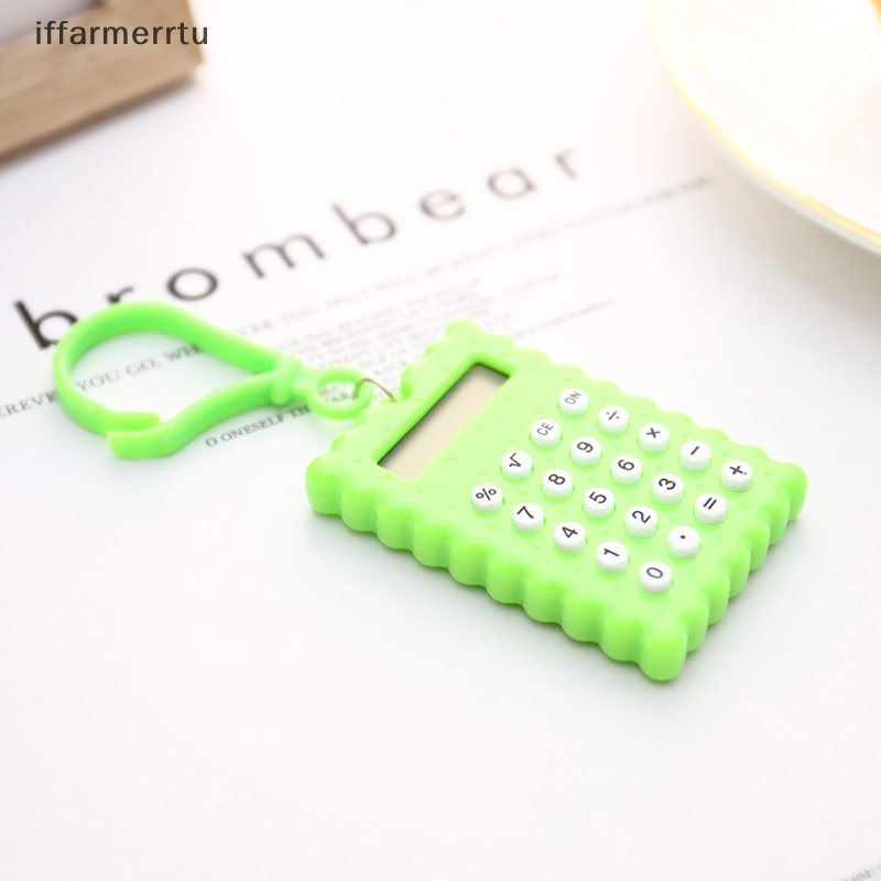 Máy Tính Điện Tử Mini Hình Bánh Quy Cho Học Sinh