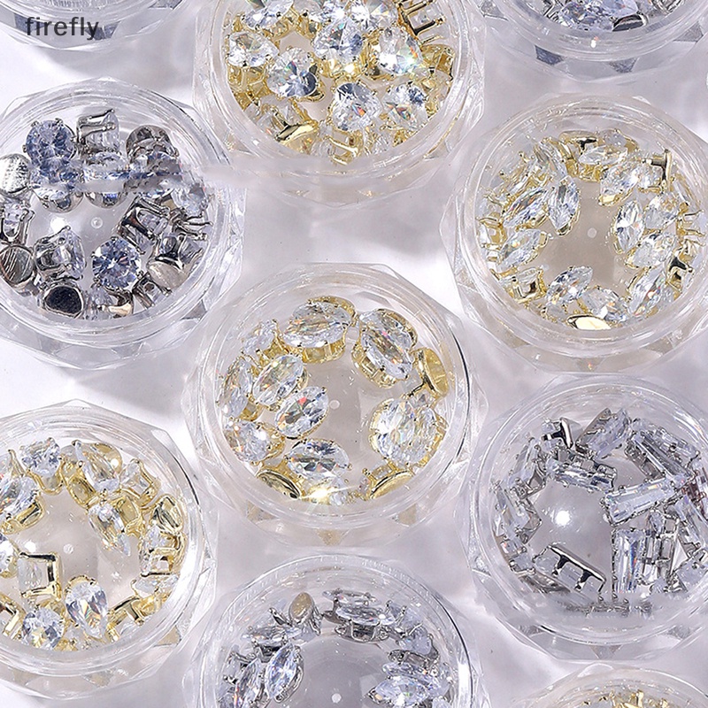 Set 10 Phụ Kiện Trang Trí Móng Tay Mini 3D Bằng Kim Loại