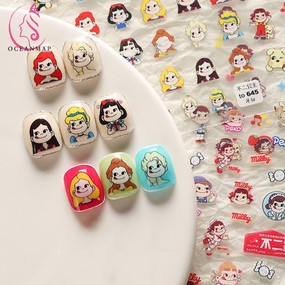 Miếng Dán Móng Tay Siêu Mỏng Họa Tiết Dâu Tây 5D Dễ Thương