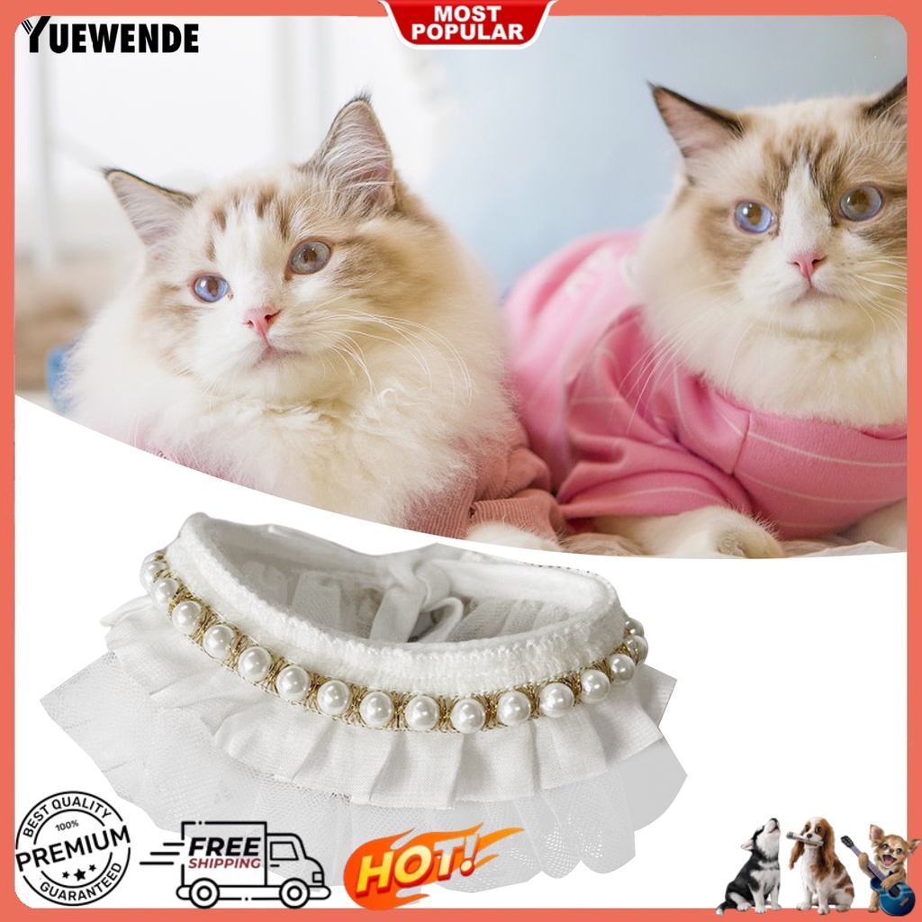 Yq.e Khăn Quàng Cổ Thú Cưng Nhiều Kích Thước Dễ Thương Với Nấm Ren Đen Để Chụp Ảnh Air Tag