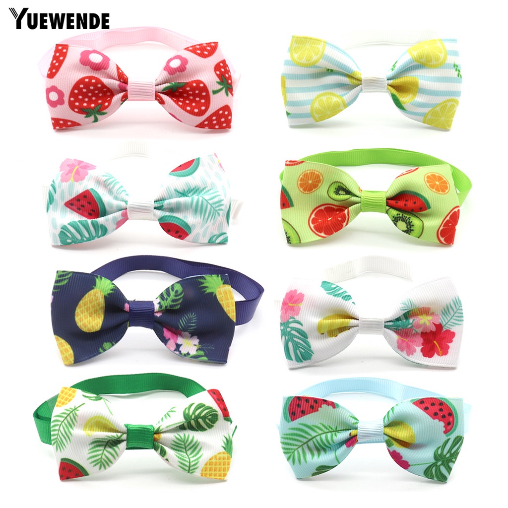 Yq.e Phụ Kiện Vòng Cổ Thắt Nơ In Họa Tiết Chấm Bi Dễ Sử Dụng Trang Trí Dành Cho Thú Cưng