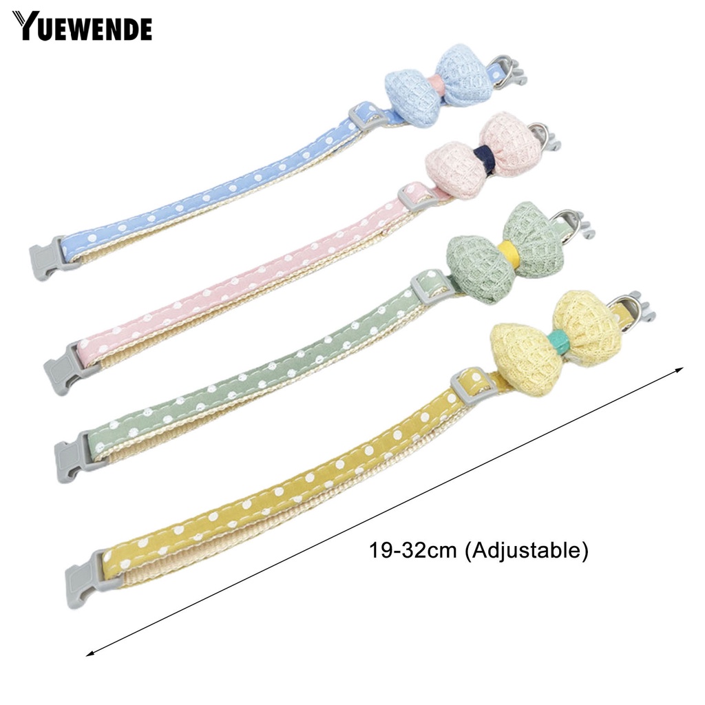 Vòng Cổ Polyester Dễ Thương Bắt Nơ Có Thể Điều Chỉnh Dành Cho Thú Cưng Cỡ Nhỏ / Vừa
