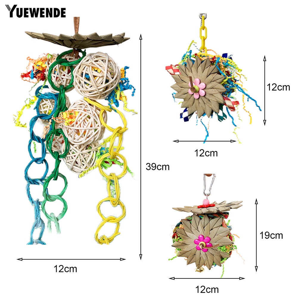 Đồ Chơi Treo Cho Vẹt Cưng Nhai Thỏa Thích Vui Nhộn