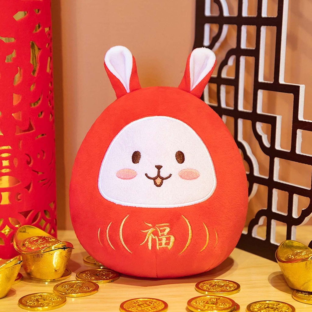 Gối Nhồi Bông Hình Đôi Mắt Tròn 18cm Trang Trí Nhà Cửa Dịp Năm Mới