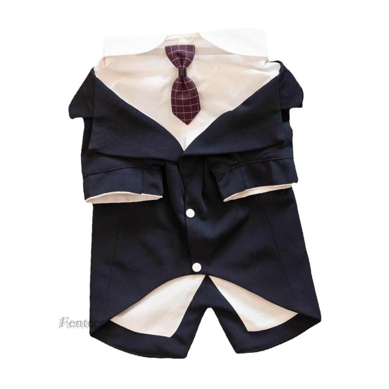 Trang Phục Tuxedo Trọng Lượng Nhẹ Thắt Nơ Cho Cún Cưng Fenteer1