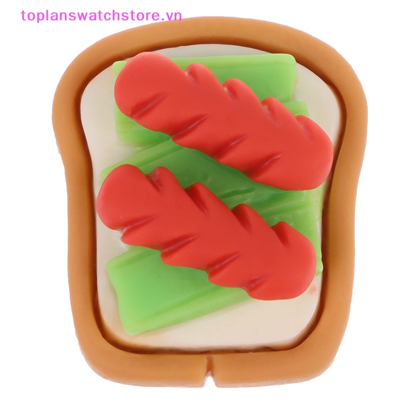 Set 5 Mô Hình Bánh Mì Tráng Miệng Trang Trí Nhà Búp Bê