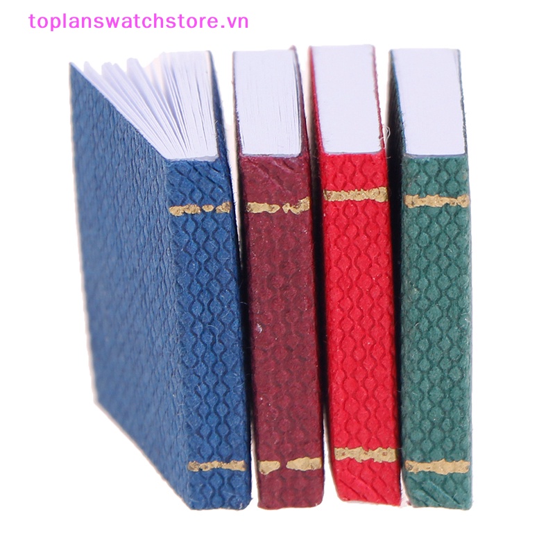 Set 4 Mô Hình Máy Tính Xách Tay Mini Tỉ Lệ 1 / 12 Trang Trí Nhà Búp Bê