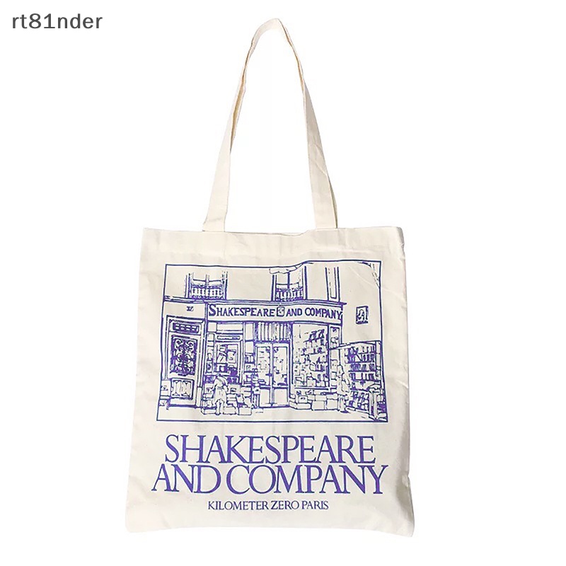 Rt Túi Xách Tay Bằng Vải Cotton In Hình Dành Cho Nữ