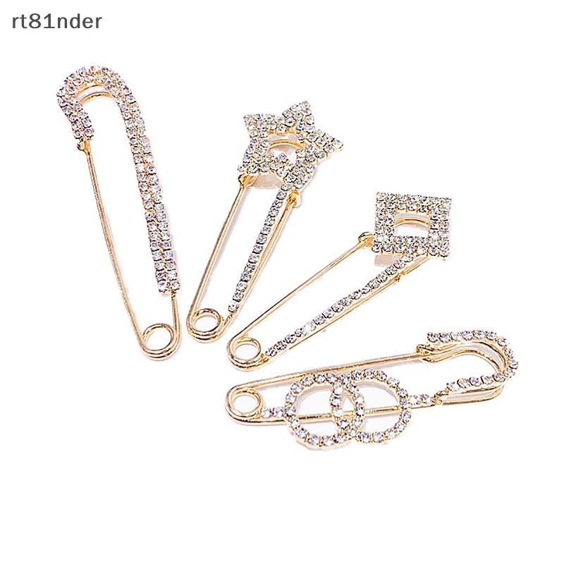 Rt Ghim Cài Áo Khoác Cardigan Sweater / Trang Phục Hóa Trang Đính Đá Đơn Giản Phổ Biến Hợp Thời Trang Dành Cho Bạn Nữ n