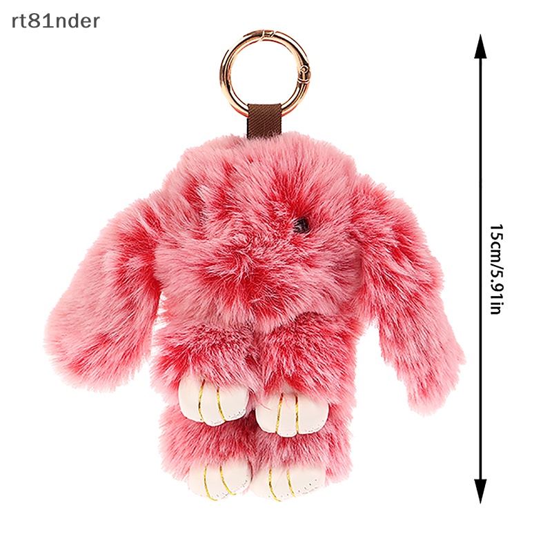 Rt Móc Khóa Thỏ Nhồi Bông 15CM Dễ Thương