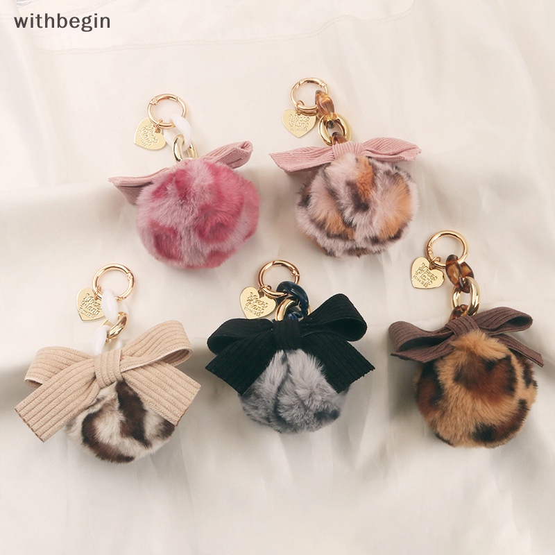 Móc Khóa Cục Bông Nhiều Màu Sắc Dùng Để Trang Trí Túi Xách