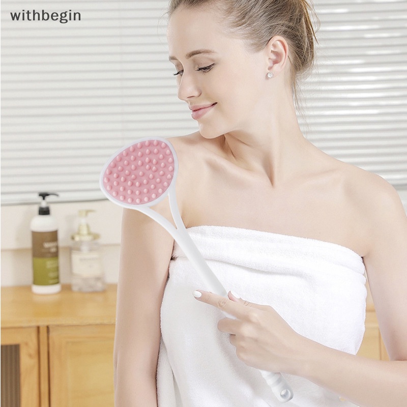 Bàn Chải Chà Lưng Cán Dài Bằng Silicon Tiện Dụng Khi Tắm