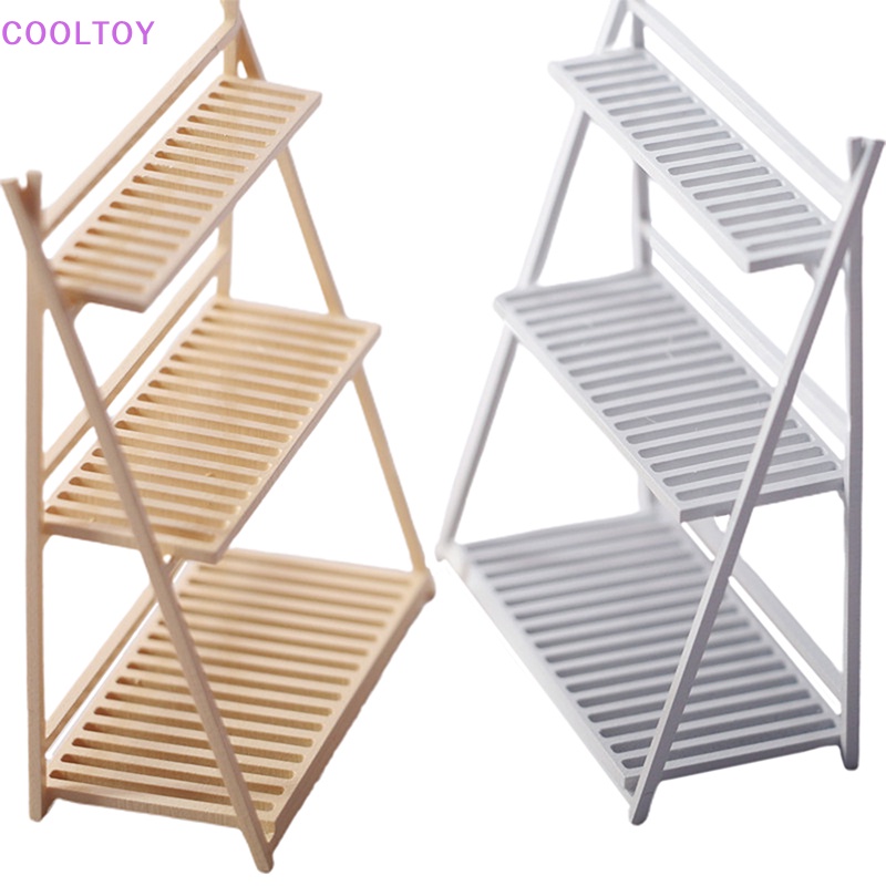 Kệ Sách Ba Tầng Mini Tỉ Lệ 1: 12 Dùng Để Trang Trí Nhà Búp Bê