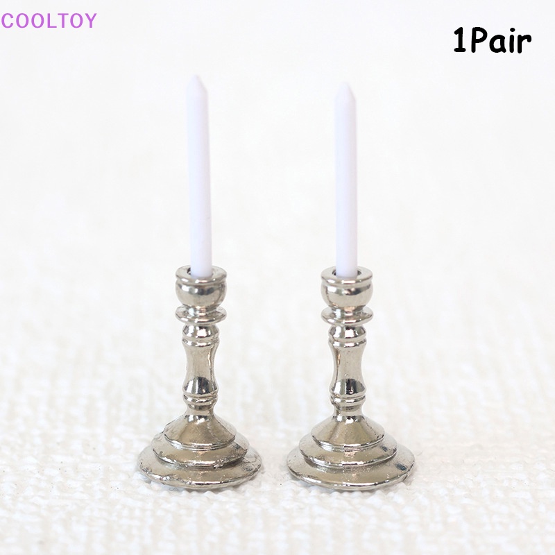 1 Cặp Giá Đỡ Mô Hình Candelabra Trang Trí Nhà Búp Bê 1: 12