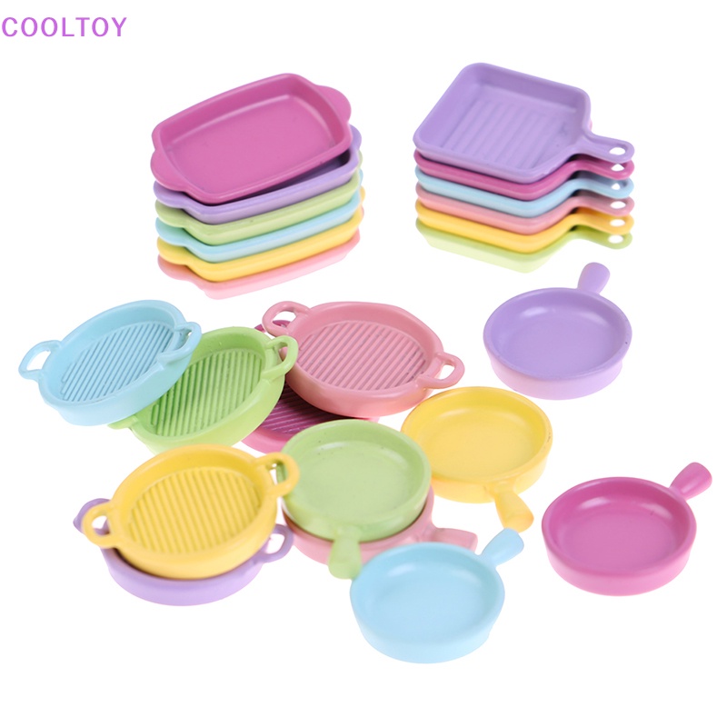 Set 4 Đĩa Mini Tỉ Lệ 1 / 12 Dùng Để Trang Trí Nhà Búp Bê